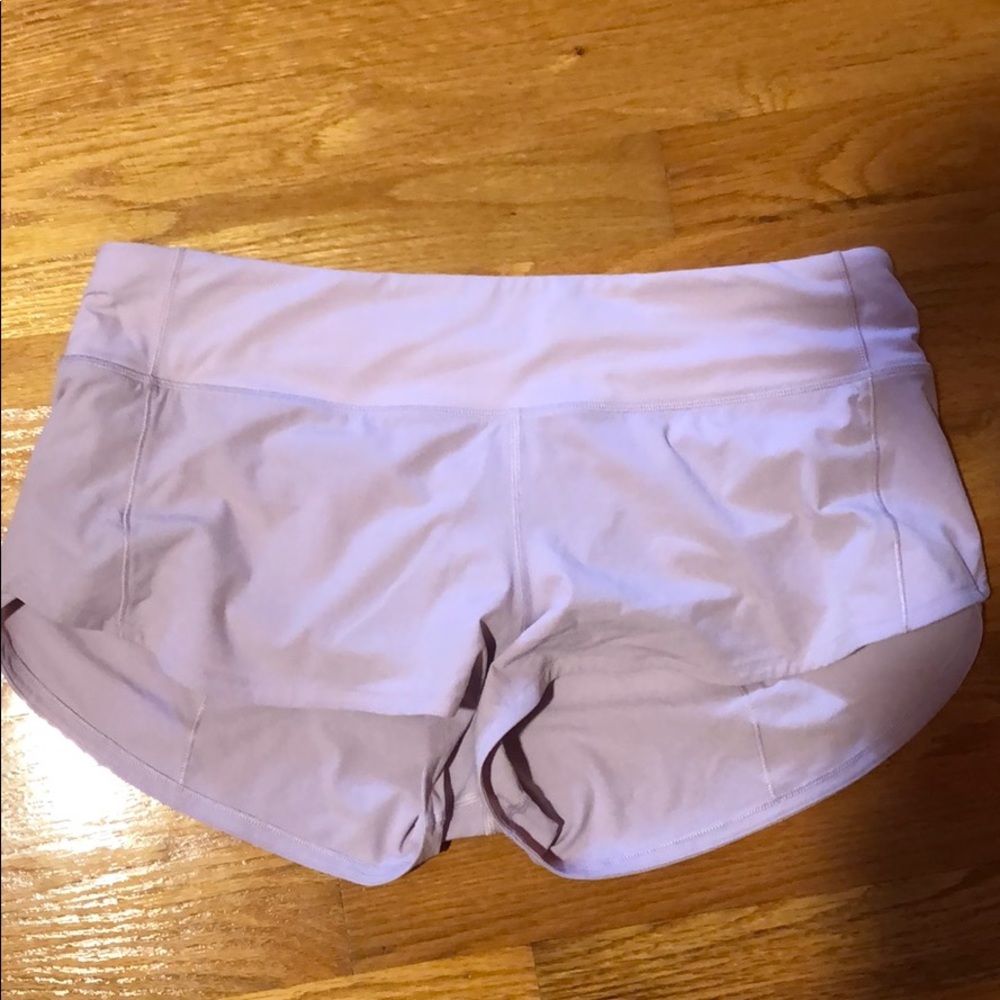 Lululemon Blush Pink Speed Shorts